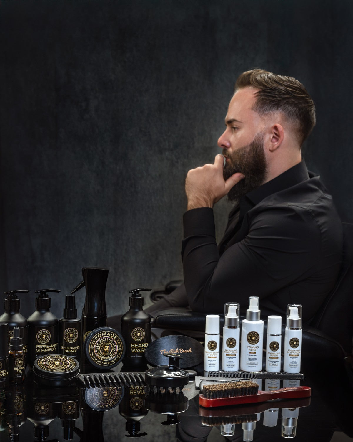 Master barber at The Rich Beard, Newport Beach