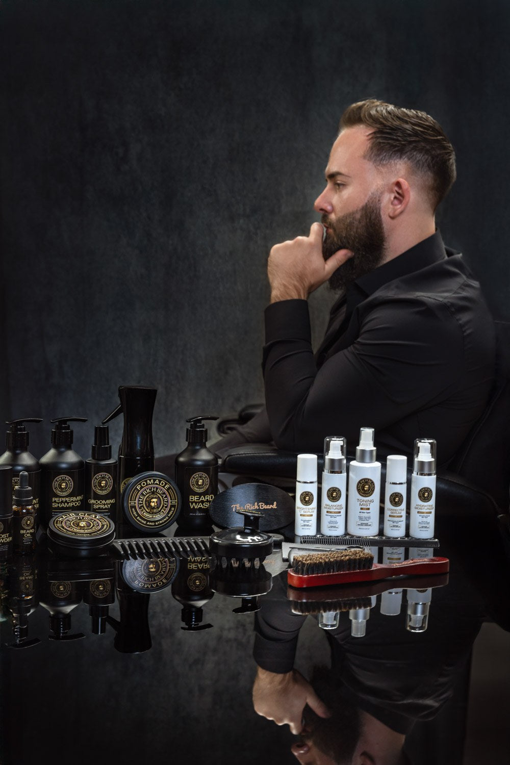 Chad Levin with The Rich Beard product line
