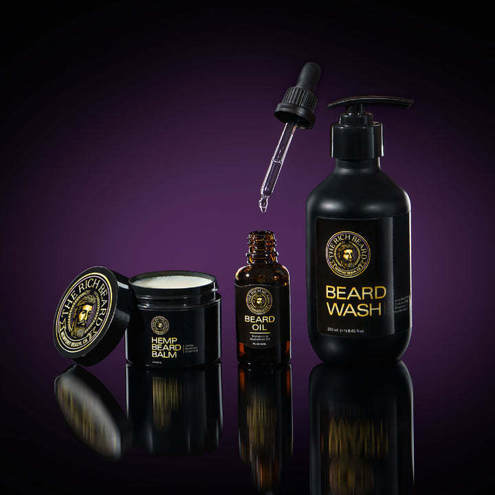 Beard Refill Kit – Beard Oil, Beard Wash & Beard Balm
