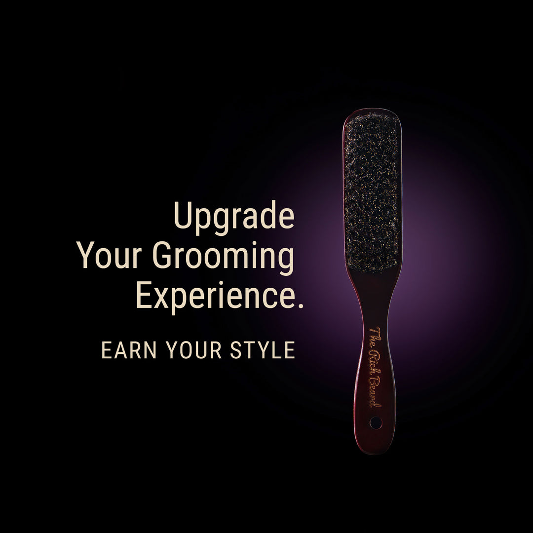 Comfort Grip Grooming Brush – 9-Inch Boar Bristle