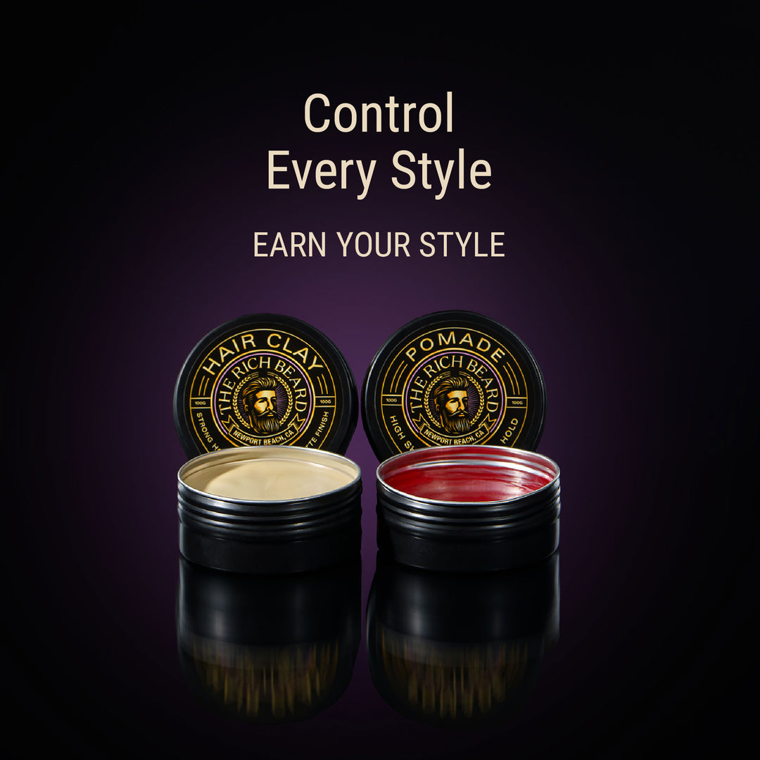 Matte & Shine Duo – Hair Clay & Pomade