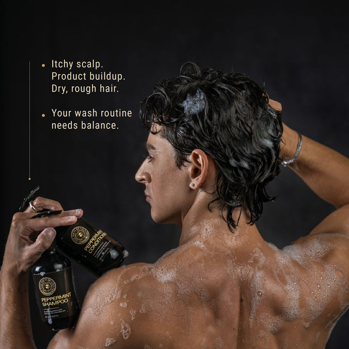 Peppermint Hair & Scalp Kit – Shampoo & Conditioner