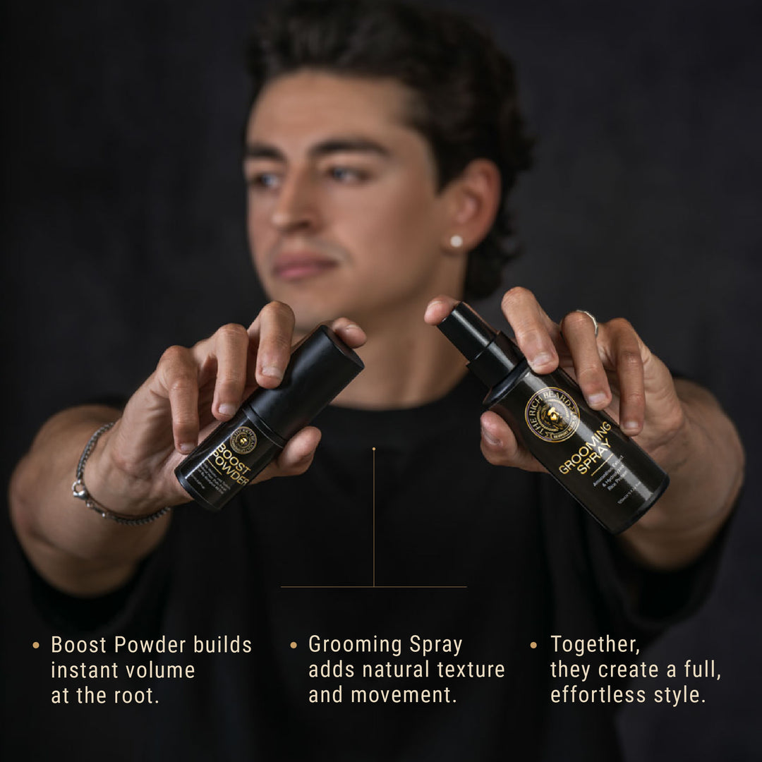 Volume & Texture Duo – Grooming Spray & Boost Powder